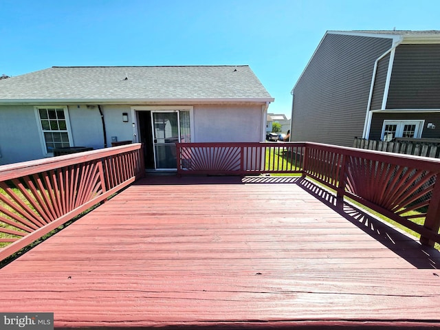 412 Trimblefields Dr, Edgewood, MD 21040 - view of wooden deck