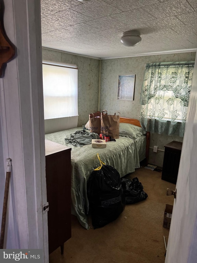 bedroom featuring carpet flooring