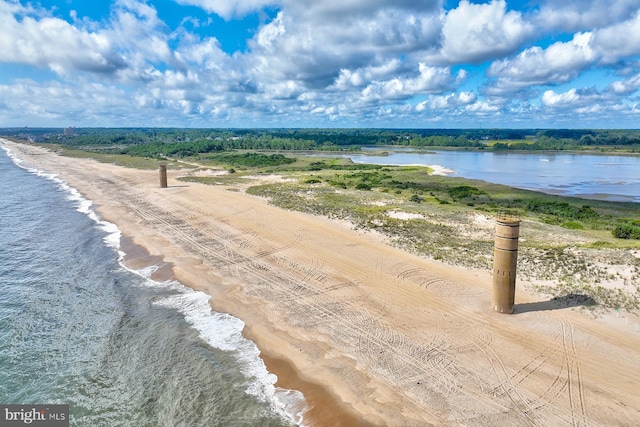 water view featuring local beach