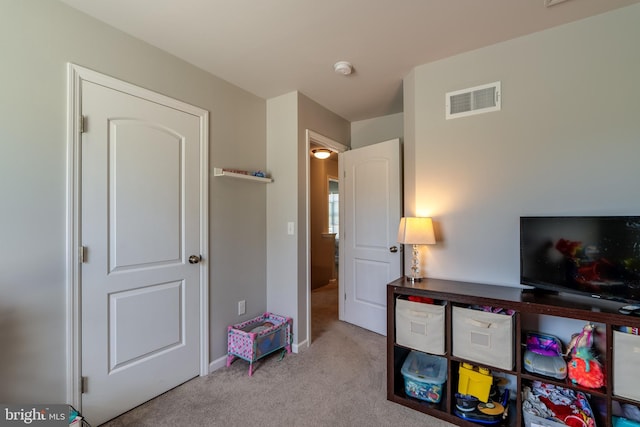 interior space featuring baseboards and visible vents