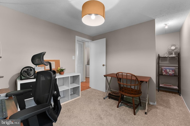 office with carpet floors