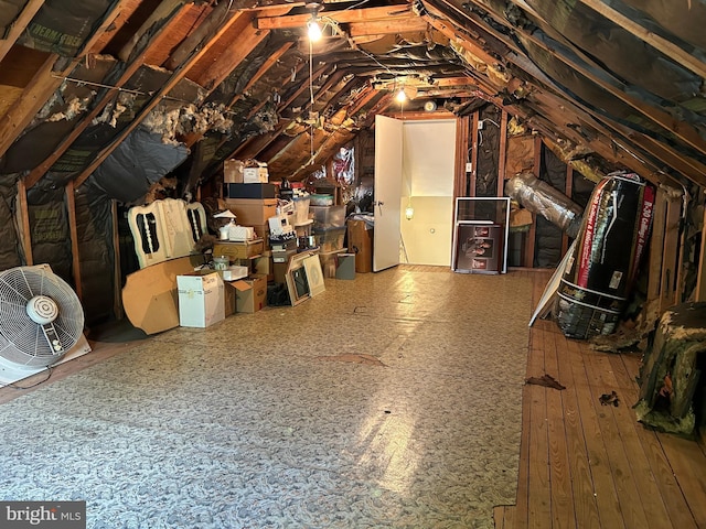 view of attic