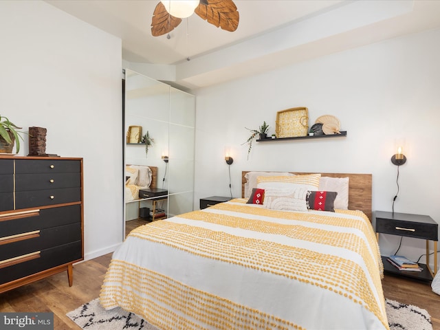 20636 Muddy Harbour Sq, Sterling, VA 20165 - bedroom with wood finished floors and ceiling fan