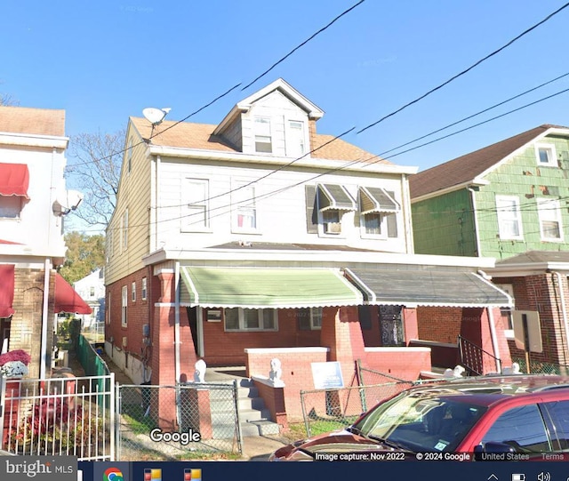 120 Cuyler Ave, Trenton, NJ 08609 - view of front of home featuring brick siding and fence
