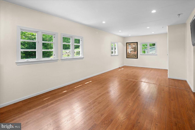 1330 Great Rd, Princeton, NJ 08540 - spare room featuring baseboards, wood finished floors, and recessed lighting