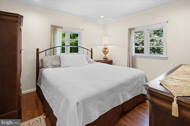 1330 Great Rd, Princeton, NJ 08540 - bedroom featuring wood finished floors, recessed lighting, baseboards, and ornamental molding
