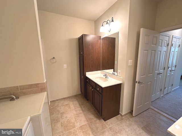 2435 Mill Race Rd, Frederick, MD 21701 - full bath featuring vanity, baseboards, and tile patterned floors