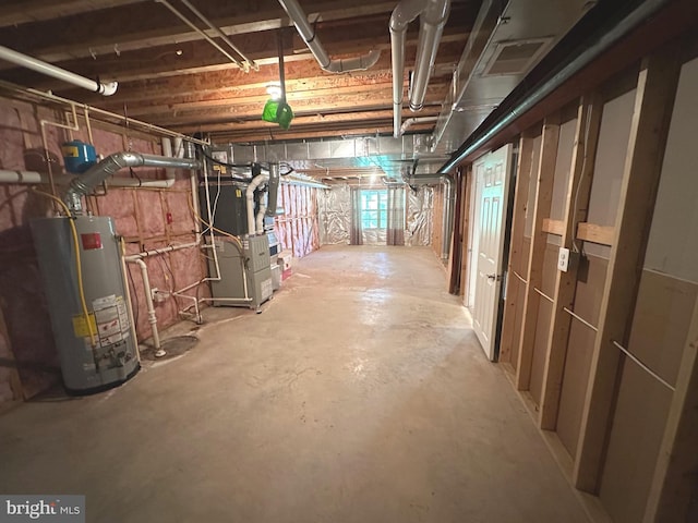 2435 Mill Race Rd, Frederick, MD 21701 - unfinished below grade area featuring gas water heater and heating unit