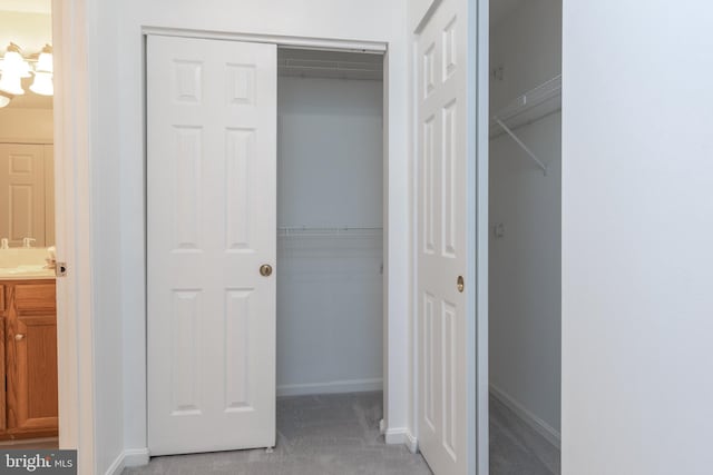 view of closet