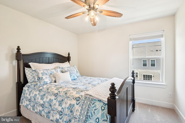 1579 Meadowlark Glen Rd, Dumfries, VA 22026 - bedroom with baseboards, ceiling fan, and carpet