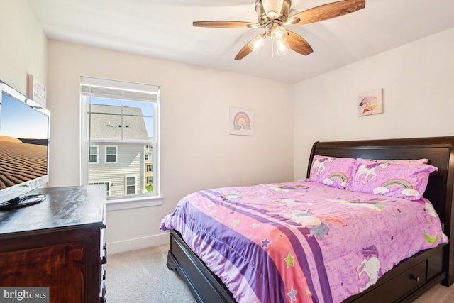 1579 Meadowlark Glen Rd, Dumfries, VA 22026 - bedroom with carpet floors, baseboards, and ceiling fan