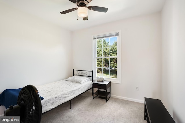 24 Amarillo Ct Unit 125, Germantown, MD 20874 - bedroom with carpet flooring, baseboards, and ceiling fan