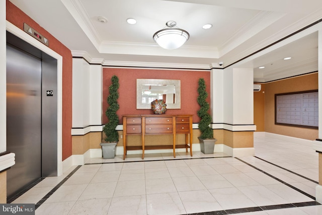 400 Cameron Station Blvd Unit 105, Alexandria, VA 22304 - common area featuring crown molding and recessed lighting
