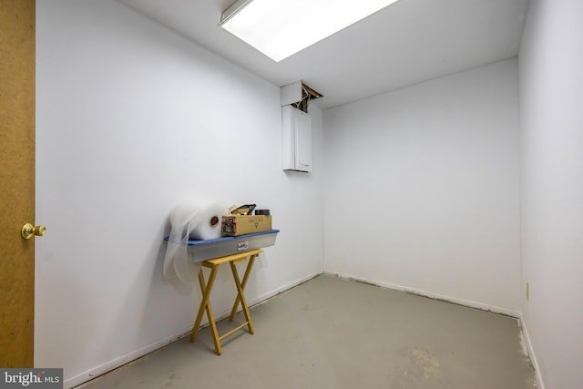 misc room featuring concrete floors