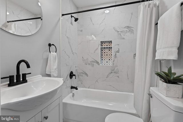 538 Pontiac, Baltimore, MD 21225 - bathroom with toilet, shower / bath combo, and vanity