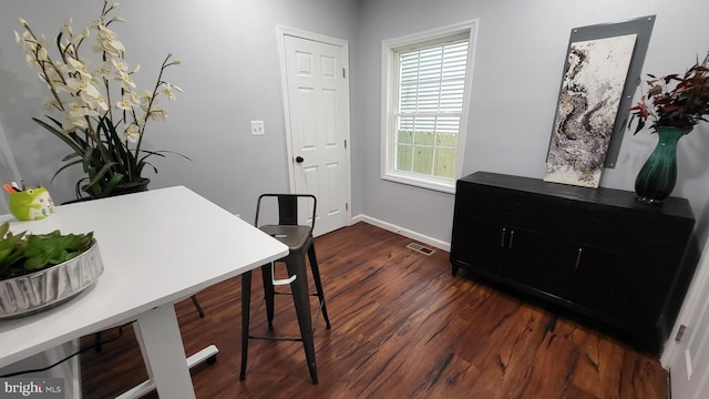 538 Pontiac, Baltimore, MD 21225 - office featuring dark wood-type flooring and baseboards