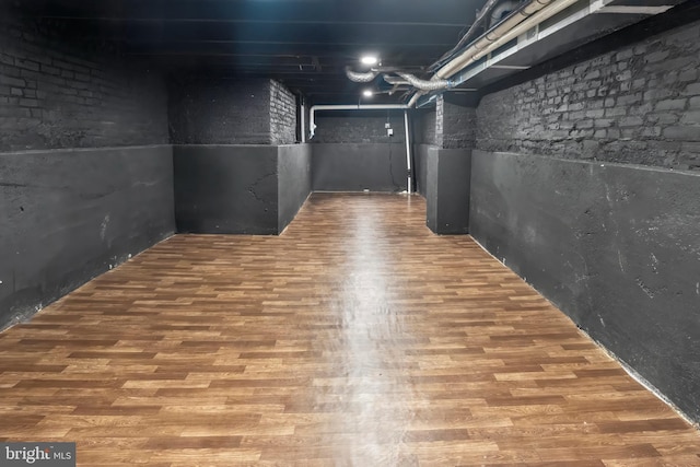 538 Pontiac, Baltimore, MD 21225 - unfinished basement featuring wood finished floors