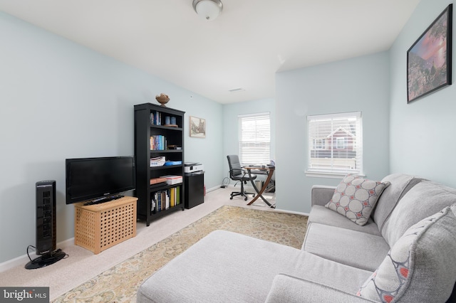 50 Wexford Ct, Morgantown, PA 19543 - living room with carpet and baseboards