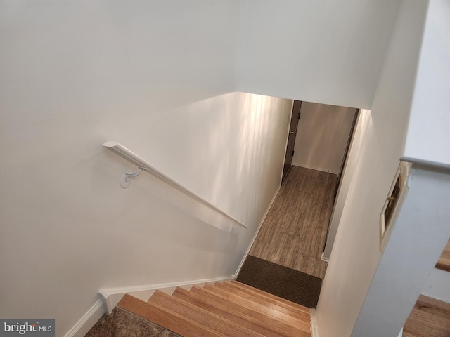 1512 Marcy Pl Unit B, Philadelphia, PA 19115 - staircase with wood finished floors