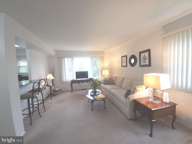 1512 Marcy Pl Unit B, Philadelphia, PA 19115 - carpeted living room with baseboards