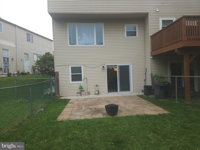 1512 Marcy Pl Unit B, Philadelphia, PA 19115 - rear view of house with a fenced backyard and a patio area