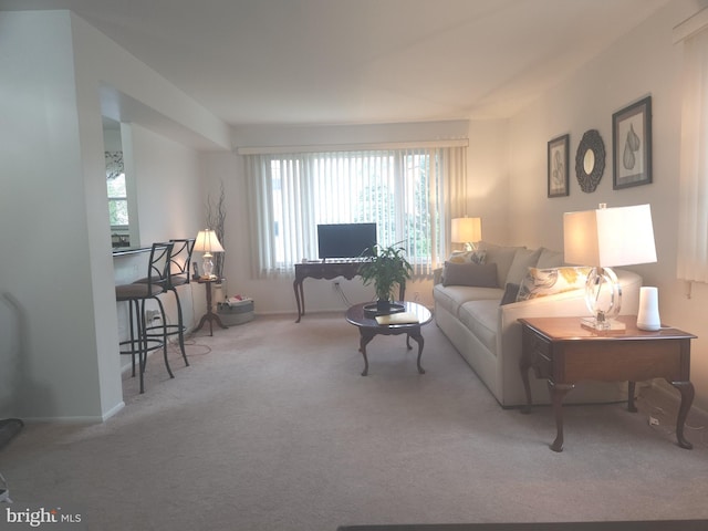 1512 Marcy Pl Unit B, Philadelphia, PA 19115 - living room with carpet and baseboards