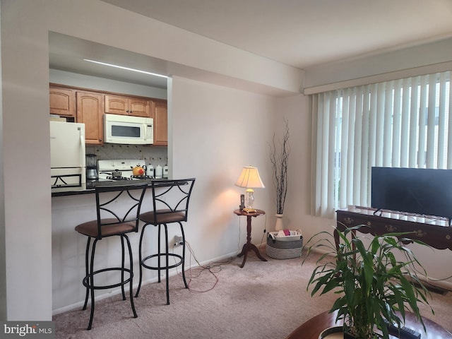 1512 Marcy Pl Unit B, Philadelphia, PA 19115 - carpeted living area featuring baseboards