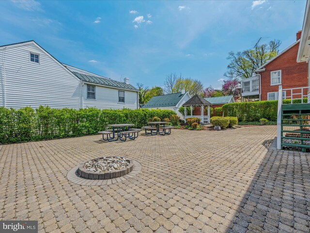 203 S George St, Charles Town, WV 25414 - view of patio / terrace with a gazebo