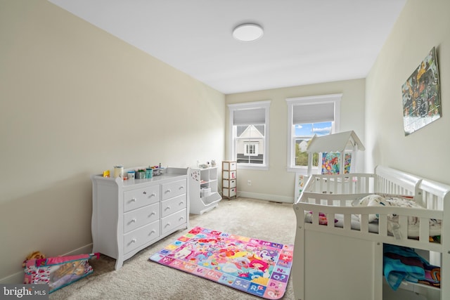 35898 Quantum Pl, Round Hill, VA 20141 - bedroom with light carpet, a nursery area, and baseboards