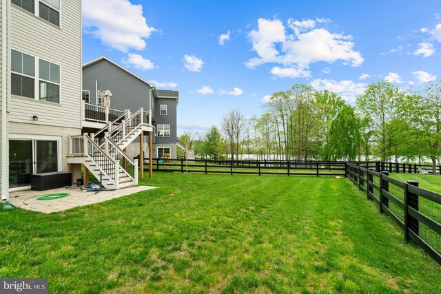 35898 Quantum Pl, Round Hill, VA 20141 - view of yard with stairway and a patio