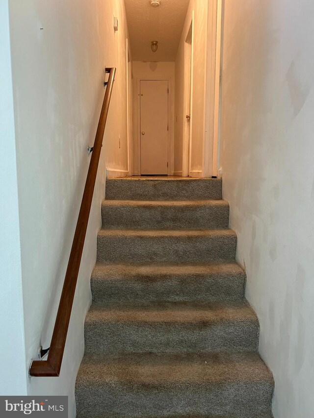 view of stairway