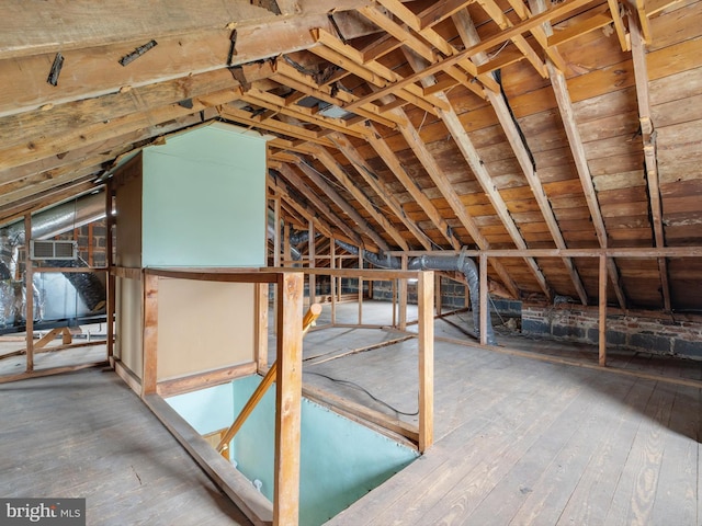 view of attic