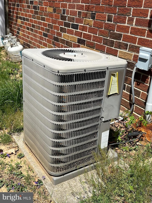 details with central air condition unit