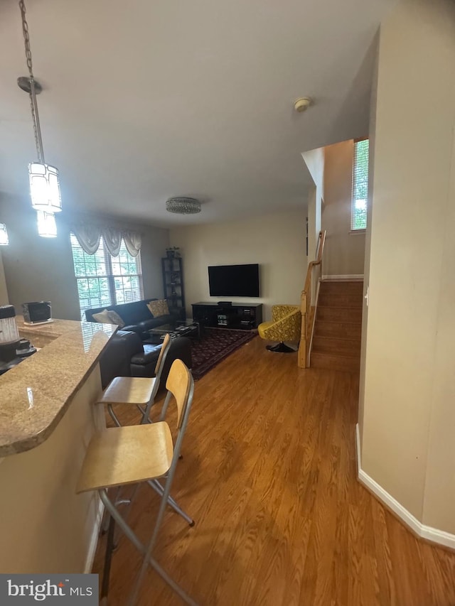 8800 Fenimore Pl, Bristow, VA 20136 - living room with wood finished floors and baseboards
