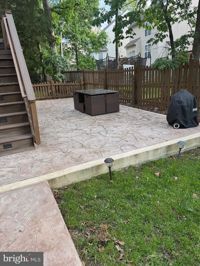 8800 Fenimore Pl, Bristow, VA 20136 - view of patio with stairs and fence