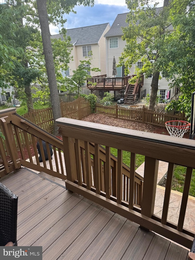 8800 Fenimore Pl, Bristow, VA 20136 - wooden deck with fence and a residential view