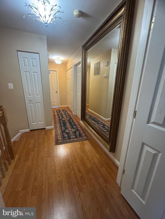 8800 Fenimore Pl, Bristow, VA 20136 - corridor featuring wood finished floors and baseboards