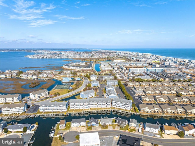 201 S Heron Dr Unit 9B, Ocean City, MD 21842 - drone / aerial view featuring a water view