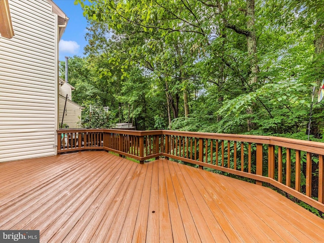 20216 Tidewinds Way, Germantown, MD 20874 - wooden deck featuring view of scattered trees
