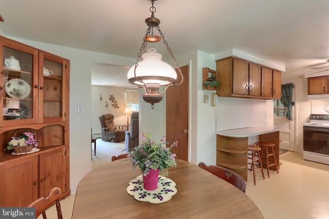 view of dining space