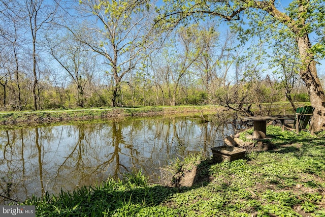view of water feature