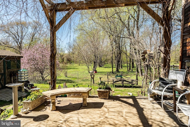 view of patio