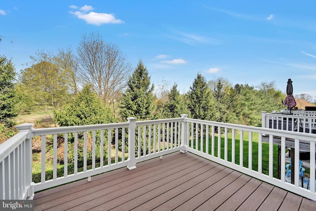 view of wooden terrace