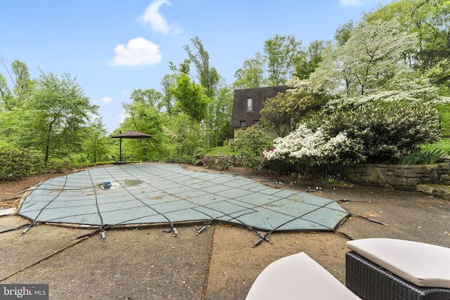 4025 Branches Ln, Doylestown, PA 18902 - view of swimming pool featuring a covered pool and a patio