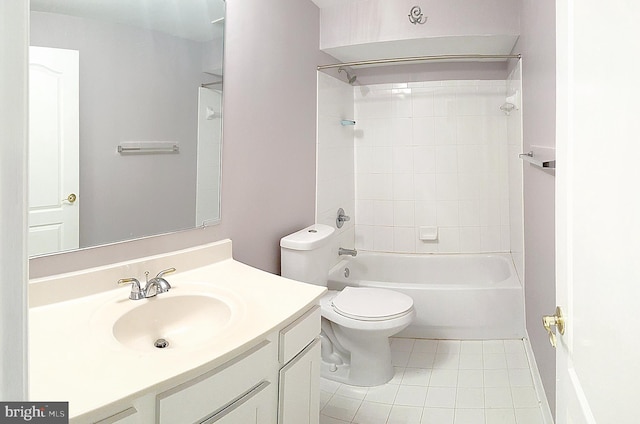 2208 Merion Pond Pond Unit 62, Woodstock, MD 21163 - bathroom featuring tile patterned flooring, bathing tub / shower combination, toilet, and vanity
