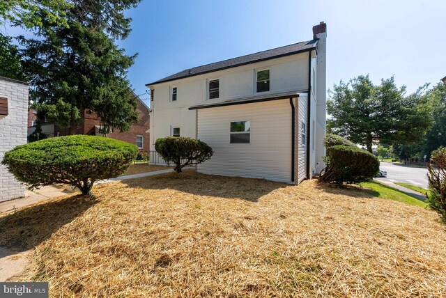 3500 The Alameda, Baltimore, MD 21218 - back of property featuring a chimney