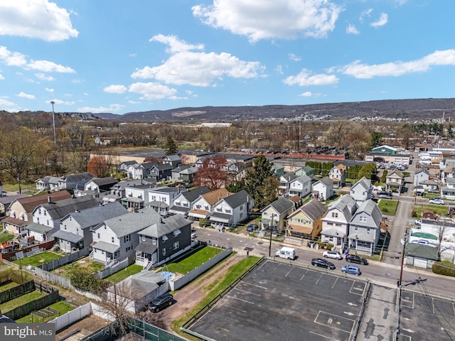 bird's eye view featuring a residential view