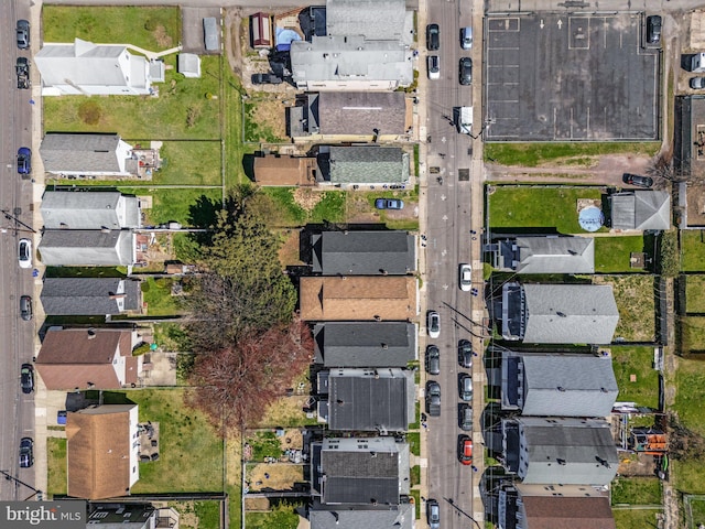 drone / aerial view with a residential view