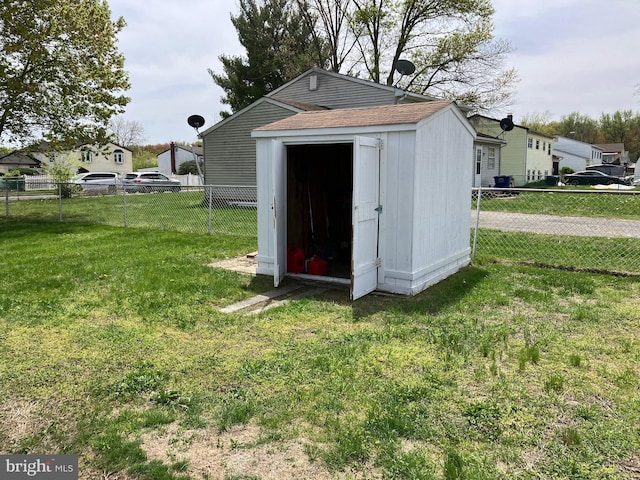 233 Princeton Ave, Pemberton, NJ 08068 - view of shed featuring a fenced backyard
