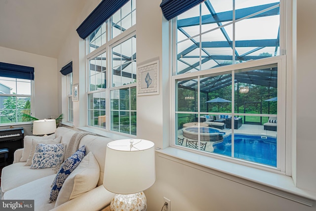 interior space featuring a sunroom